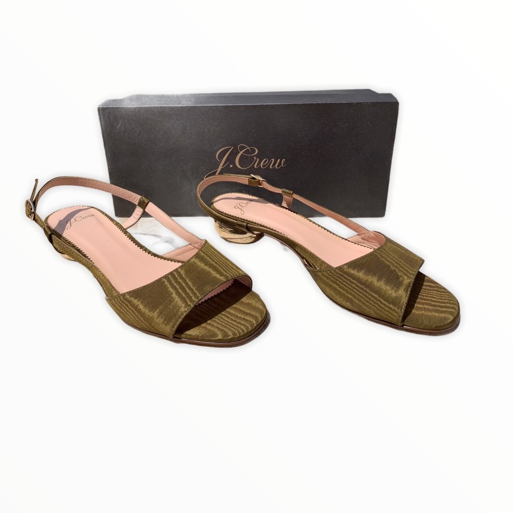 J crew collection silk faile abstract low heel sandal - Picture 6 of 6